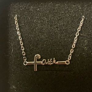 Brand New Necklace with the word Faith! Gorgeous. Excellent condition!